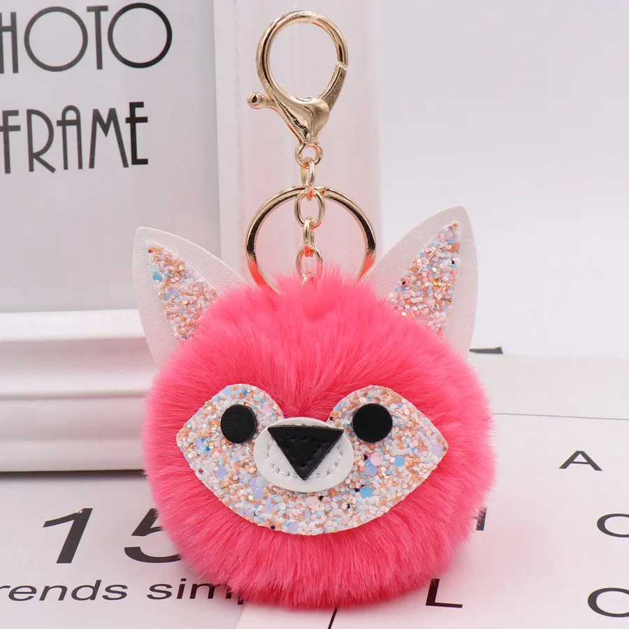 2020 осень и зима новый стиль Jade Face Fox сумка брелок Модель Pom pom женская