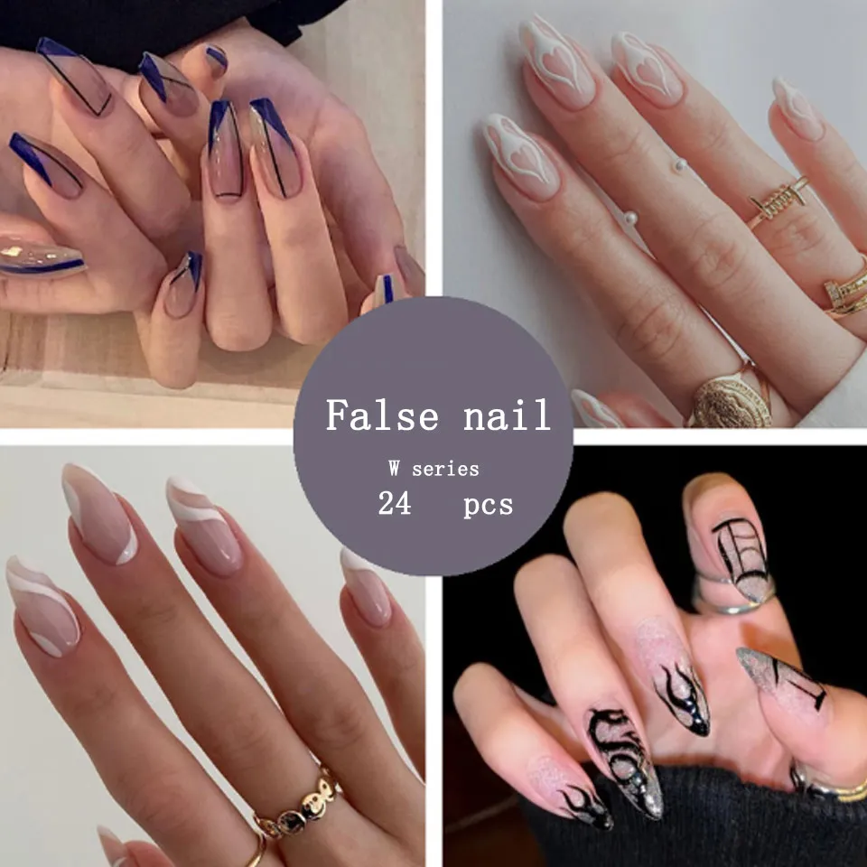 

Fake Nails Wearing a Detachable Europe, America and Fake Nails Ins Ballet Nails Press on Nails