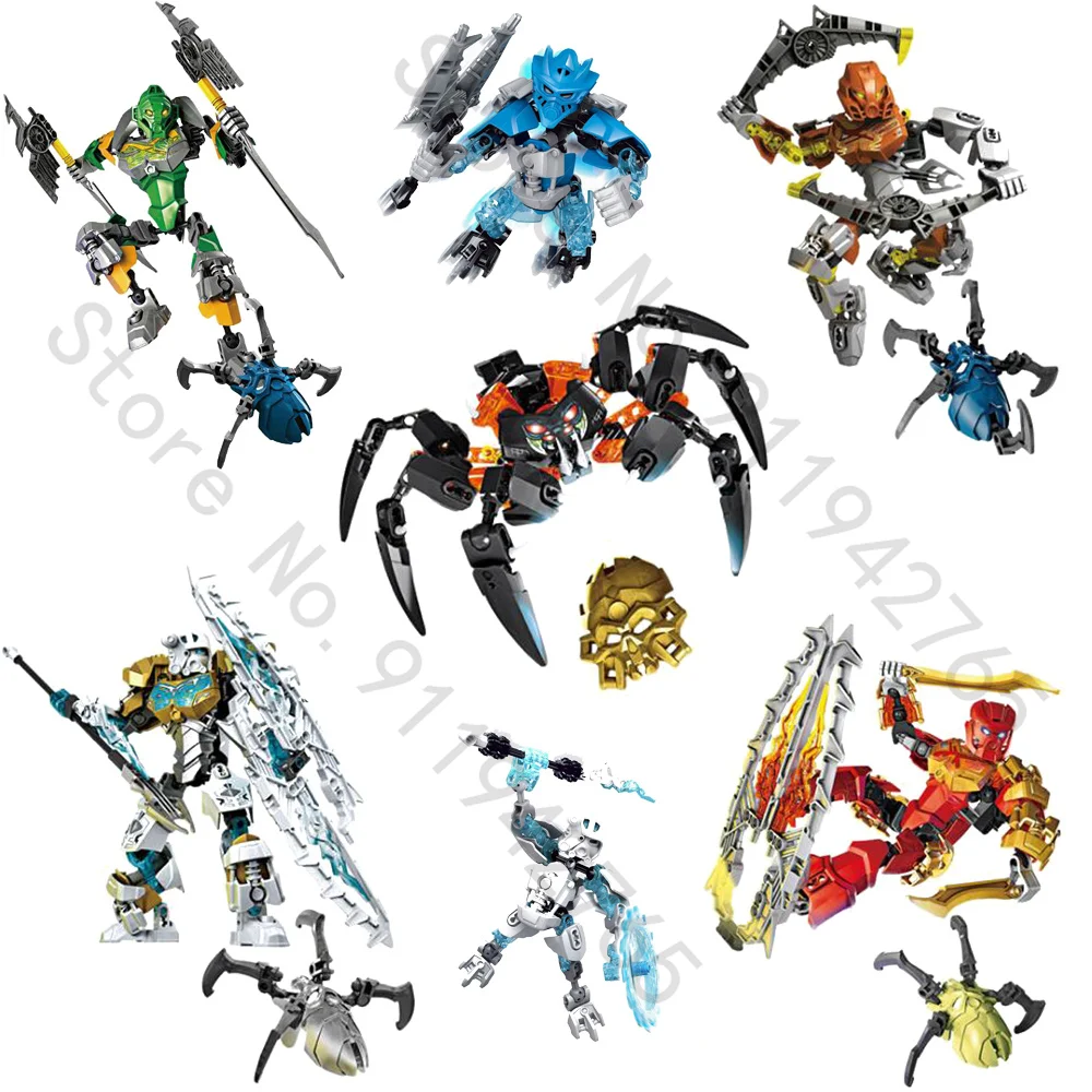 Фигурки героев BIONICLE Набор строительных блоков игрушки для мальчиков лучший