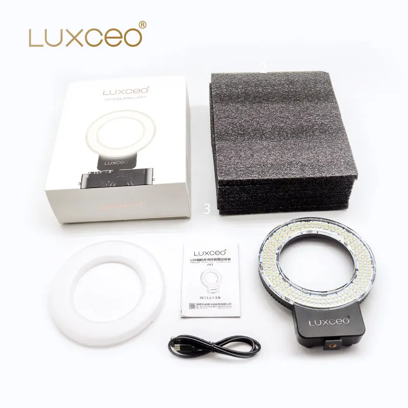 Новый USB Перезаряжаемый СВЕТОДИОДНЫЙ круг кольцо свет телефон камера макияж