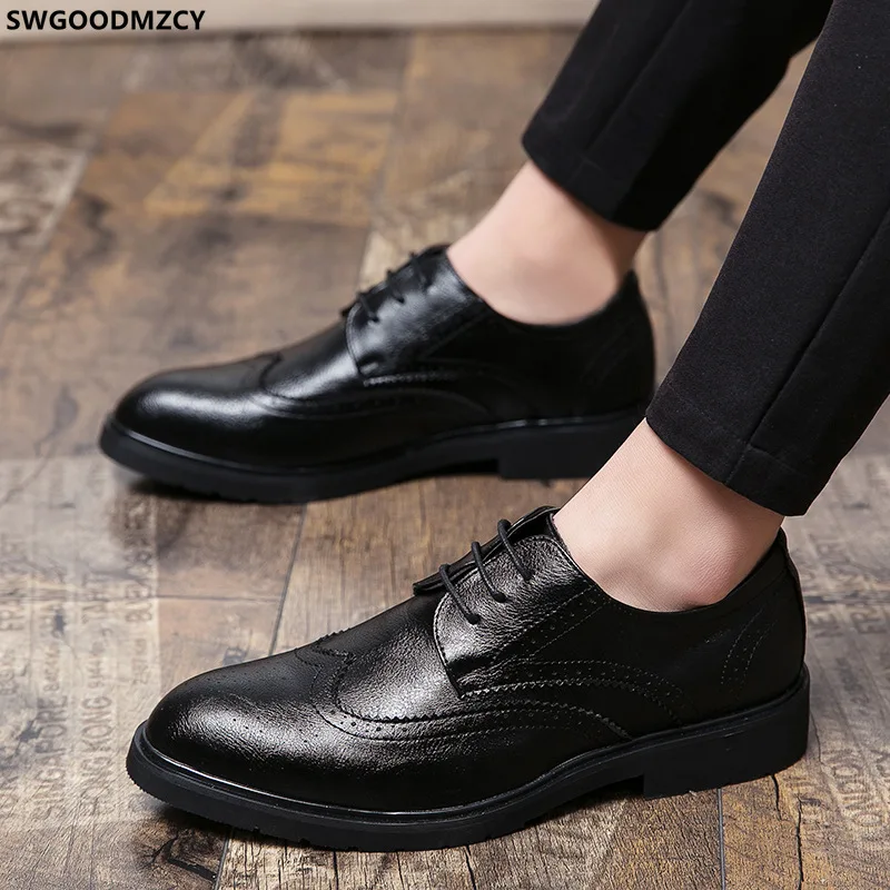 

Extra Large Leather Loafers Mens Dress Shoes Formal Brogue Shoes Men Elegant Shoes for Men 2023 Zapatos Hombre Vestir Chaussure