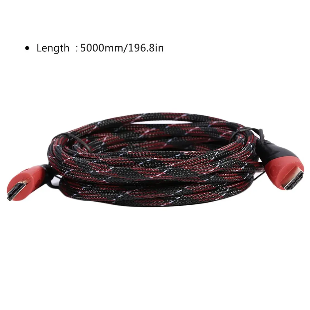 

Popular HDMI-compatibility Cable High Speed Male To Male Video Cable HDMI-compatibility Splitter For HDTV 5m