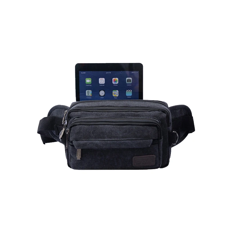 Мужская холщовая поясная сумка YoReAi повседневная многофункциональная для бега на