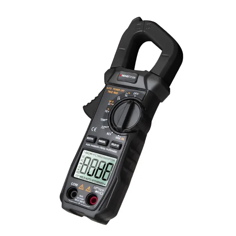 Новый 6000 отсчетов True RMS клещи Цифровой мультиметр NCV квадратный волновой выход