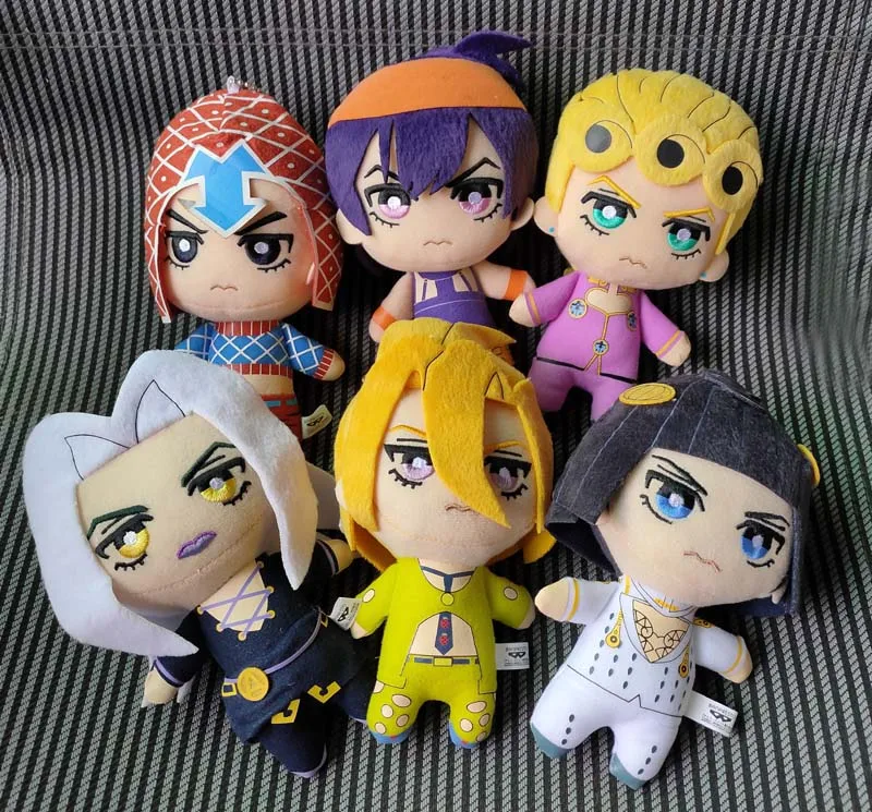 Япония Adventure Золотой ветер плюшевые Giorno Narancia Mista плюшевая кукла 6 шт.|Персонажи