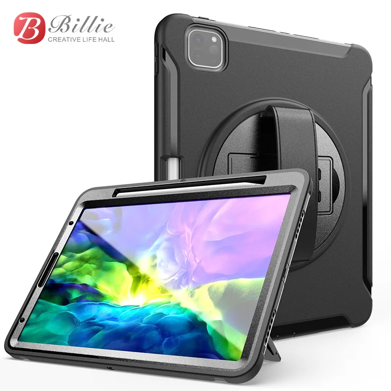

For iPad Pro 11 inch 2020 Case Shockproof Dual Layer Armor Kickstand Protective Cover For iPad Pro 11 2020 Case Hand Pen Holder