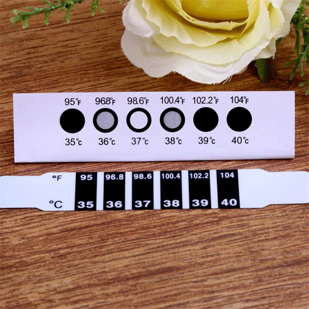 Forehead Head Strip Thermometer Baby Child Adult Body Check Test Temperature Monitoring Liquid Crystal Sticker |