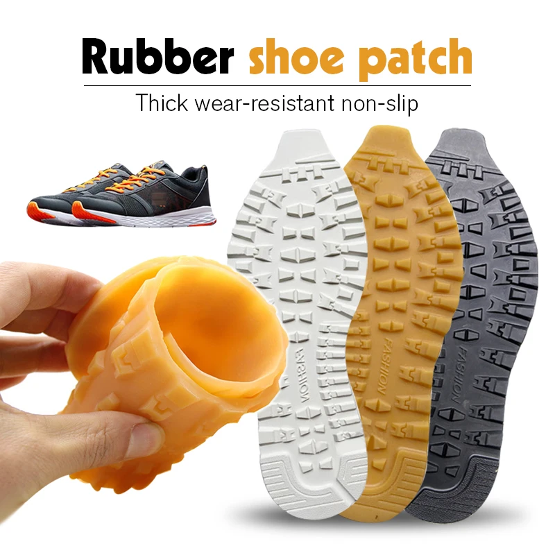 Suelas de goma para la fabricación de calzado, reemplazo de suela de zapato antideslizante, Protector de hoja de reparación, Parche de zapato resistente al desgaste, Material de reparación
