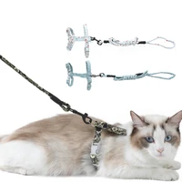 fashion cat leash anti lost chest strap pet vest small medium cat dog japanese style chest strap firm traction rope pet supplies