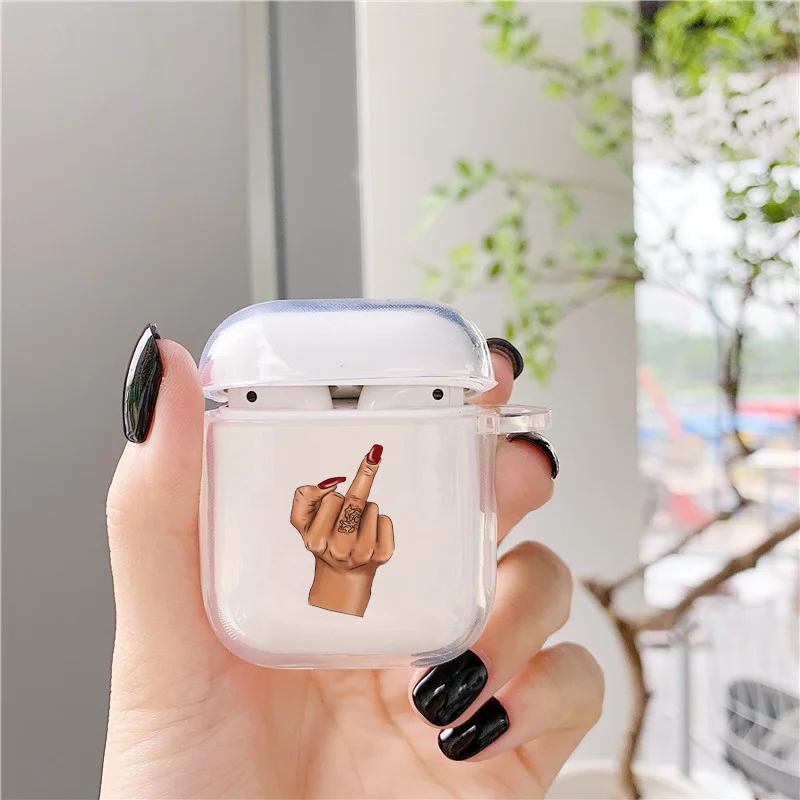 Мультяшный денежный чехол для Airpods 2 1 3 Airpod pro прозрачная смешная Прозрачная