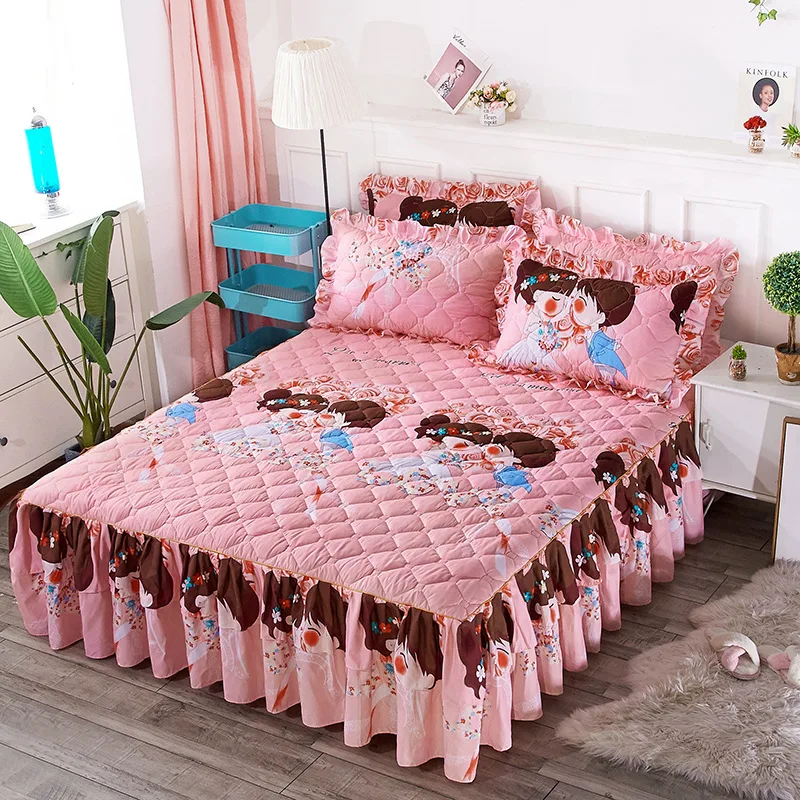 Постельное белье принцессы наволочки для кровати зимние толстые теплые