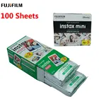 10-100 листов, Белая Мини-Фотобумага для мгновенной печати Fujifilm Instax Mini 8, 9, 11, пленка для камеры Instax Mini 7s, 50s, 90