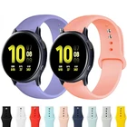 Ремешок силиконовый для Samsung Active 2, браслет для Gear S3 frontier 46 мм42 мм Galaxy watch 3Active 2 40 мм 44 мм, 20 мм 22 мм