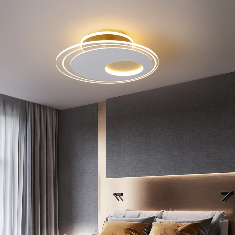 

Простые современные подвесные потолочные лампы, светодиодные светильники для спальни, столовой, панели для гостиной, комнатные осветитель...