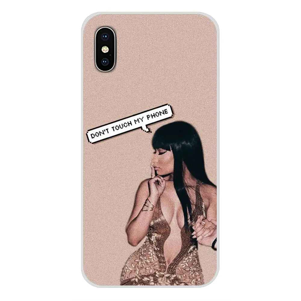For Apple iPhone X XR XS 11Pro MAX 4S 5S 5C SE 6S 7 8 Plus ipod touch 5 6 Transparent Soft Cover Nicki Minaj On Sale Luxury Cool | Мобильные