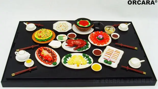 

Мини-фигурка из ПВХ, имитация китайской кухни, миниатюрная модель, сцена