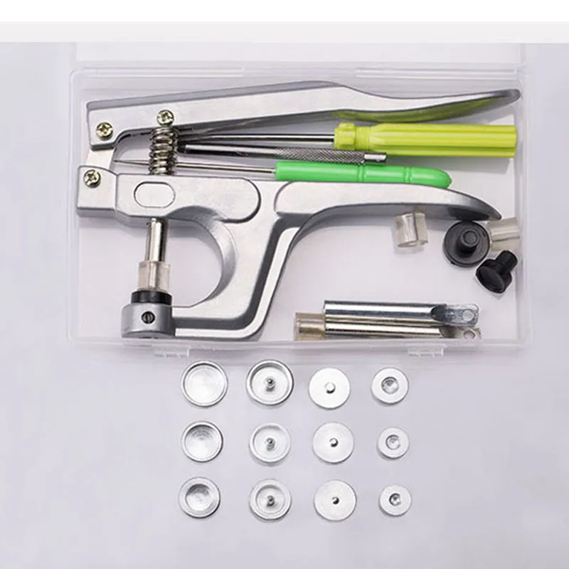 

Mother button buckle dark buckle free sewing baby button snap four button metal installation tool accessories set