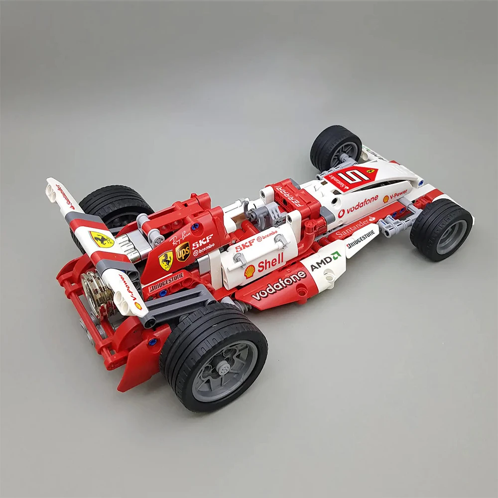 

Creator Expert High-tech City Series Formula car 3807 377 PCS Pull back car 488 Moc Modular Bricks Model Building Blocks Toys