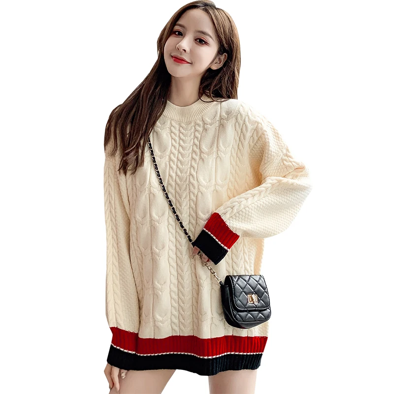 

Will twist sweater female easy Japanese qiu dong long long sleeve joker tender the wind sweater jackets