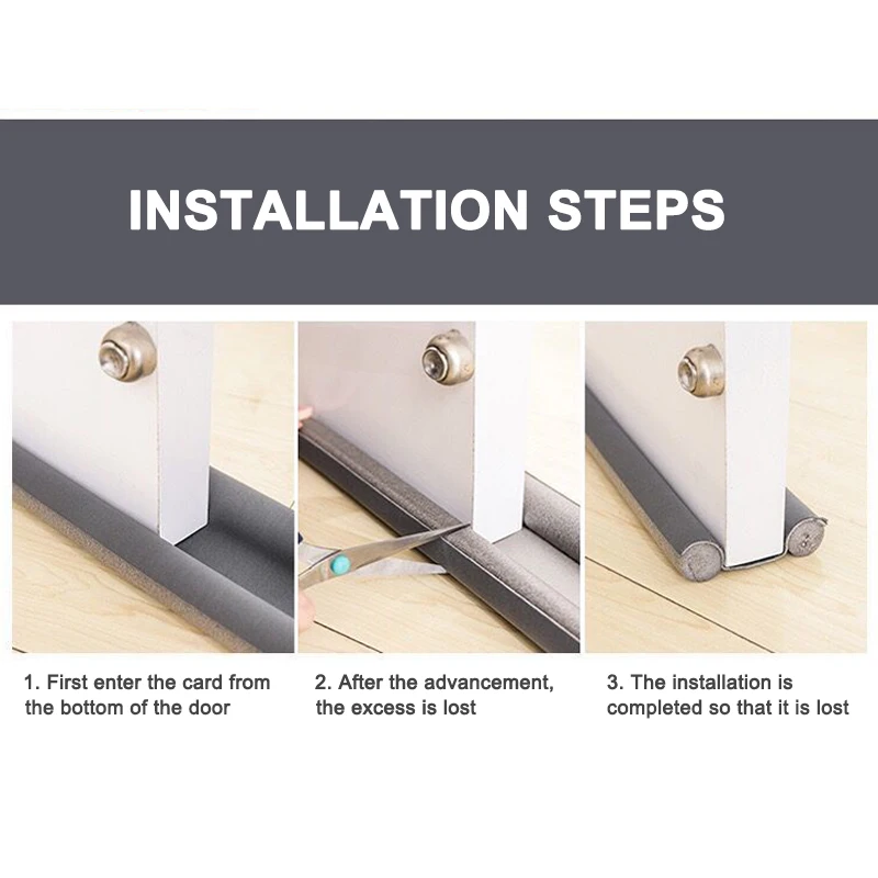 

1pcs Door Draft Stopper Multipurpose Weather Stripping Noise Stopper Door Blocker SDF-SHIP
