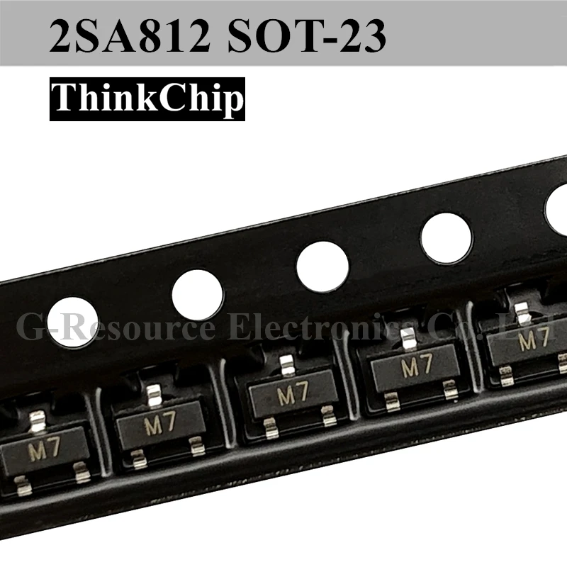 

(100pcs) 2SA812 SOT-23 SMD Crystal triode magnification 400-600 (Marking M7)