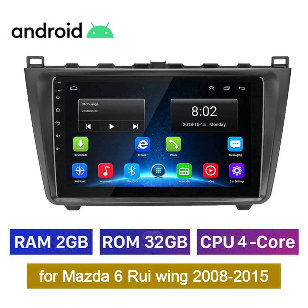 2din Android 10 1 автомобильное радио GPS навигация Wifi для Mazda 6 Rui wing 2008 2009 2010 2011 2015 2G + 32G