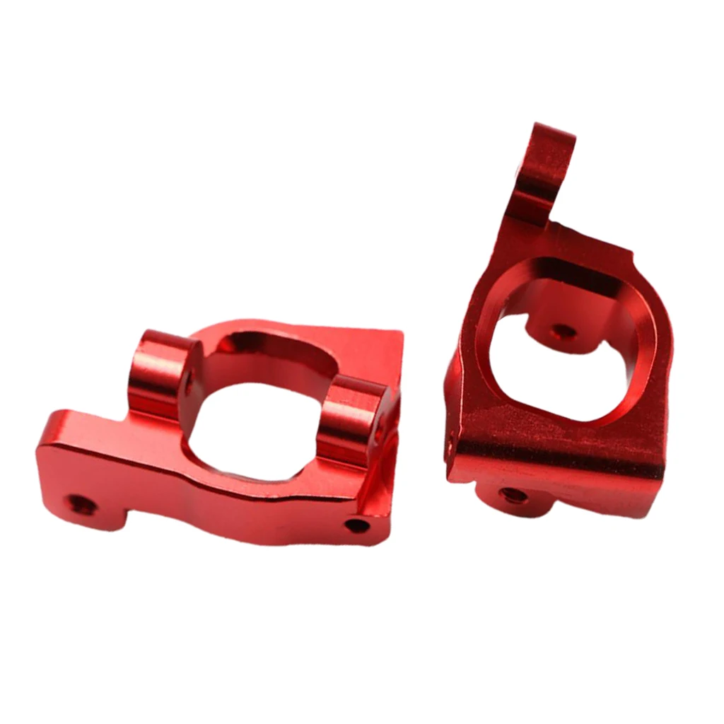 

2Pcs 1/14 RC Buggy Metal C Hub Carrier for WLtoys 144001 RC Car Truck Red