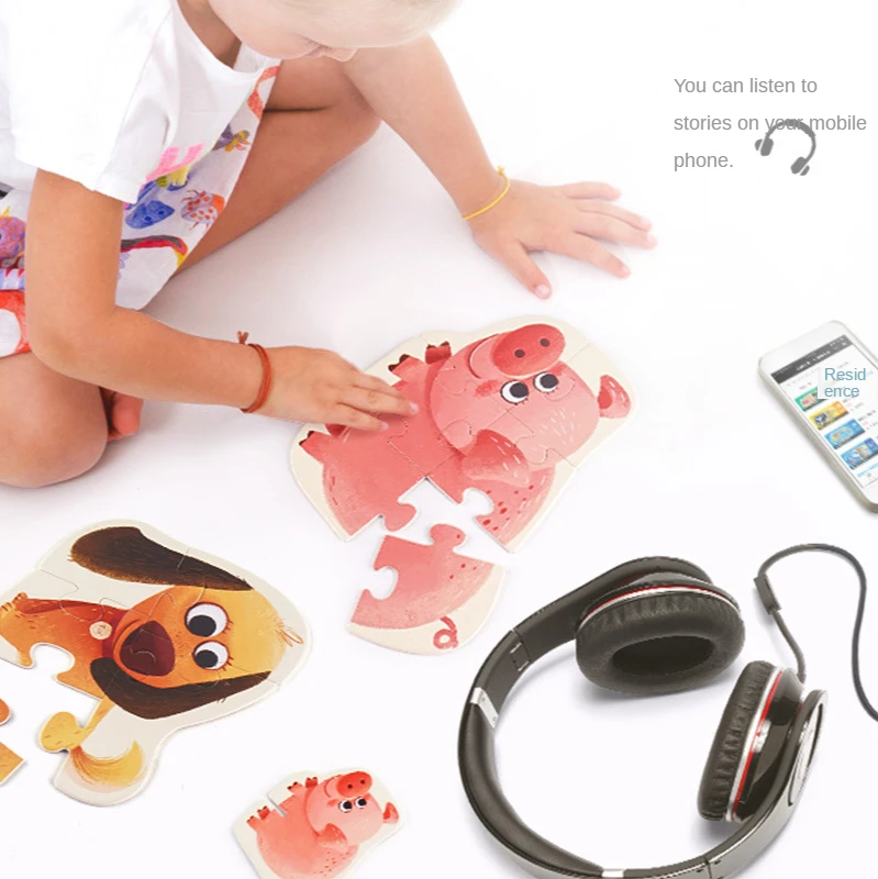 

Two-sided Baby Animal Puzzle Educational Toys for Children 3 Years Kids Toys Boys Puzzles for Kids Learning Toys for Children