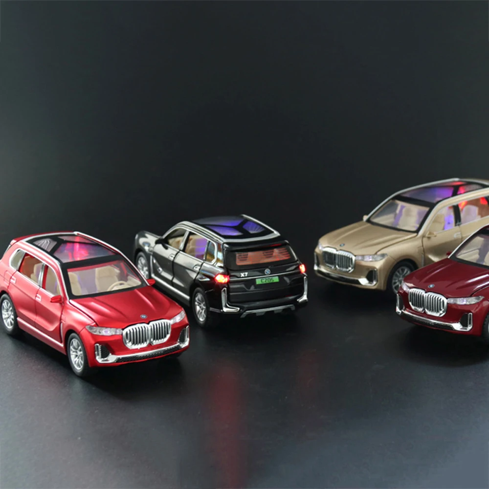 1:32 X7 музыкальная с подсветкой машина Diecasts игрушечный транспорт горячий колесный автомобиль модель металлический корпус двери можно открыть