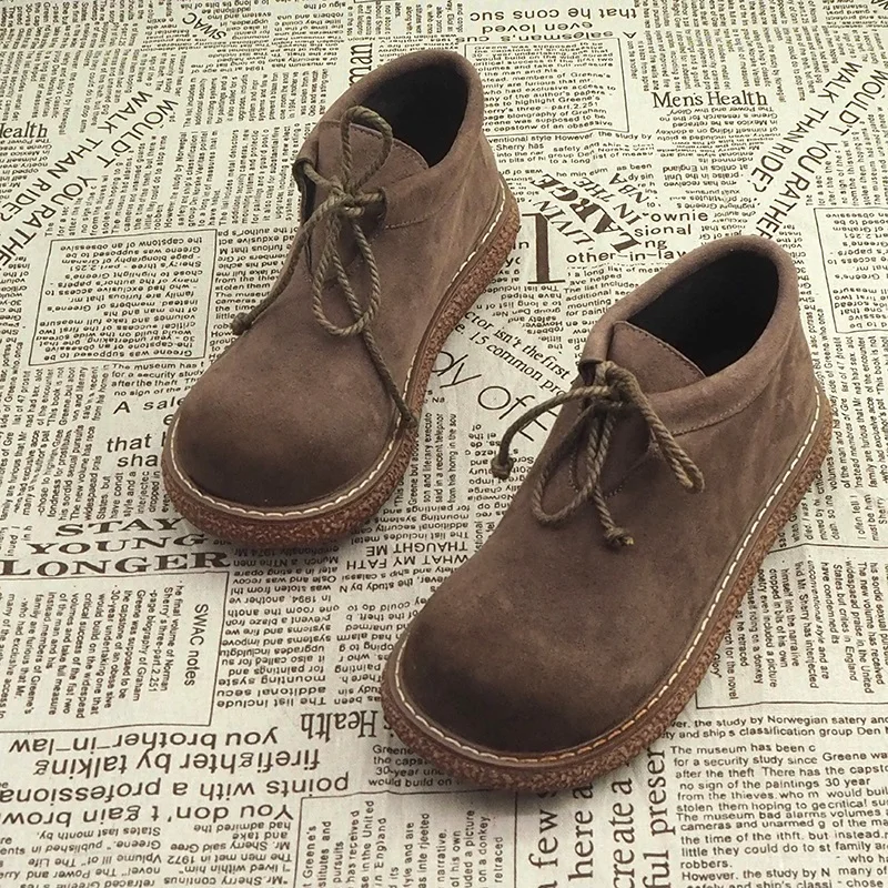 Японские ботинки в стиле Харадзюку с большим носком повседневная обувь на