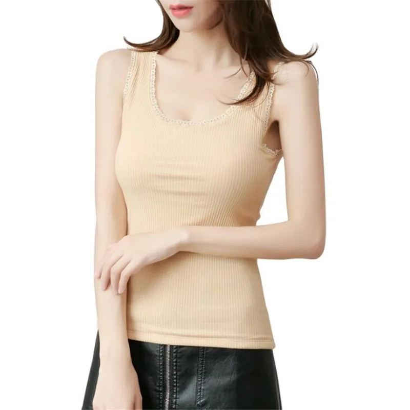 Женский хлопковый топ на бретелях с круглым вырезом авокадо зеленого цвета