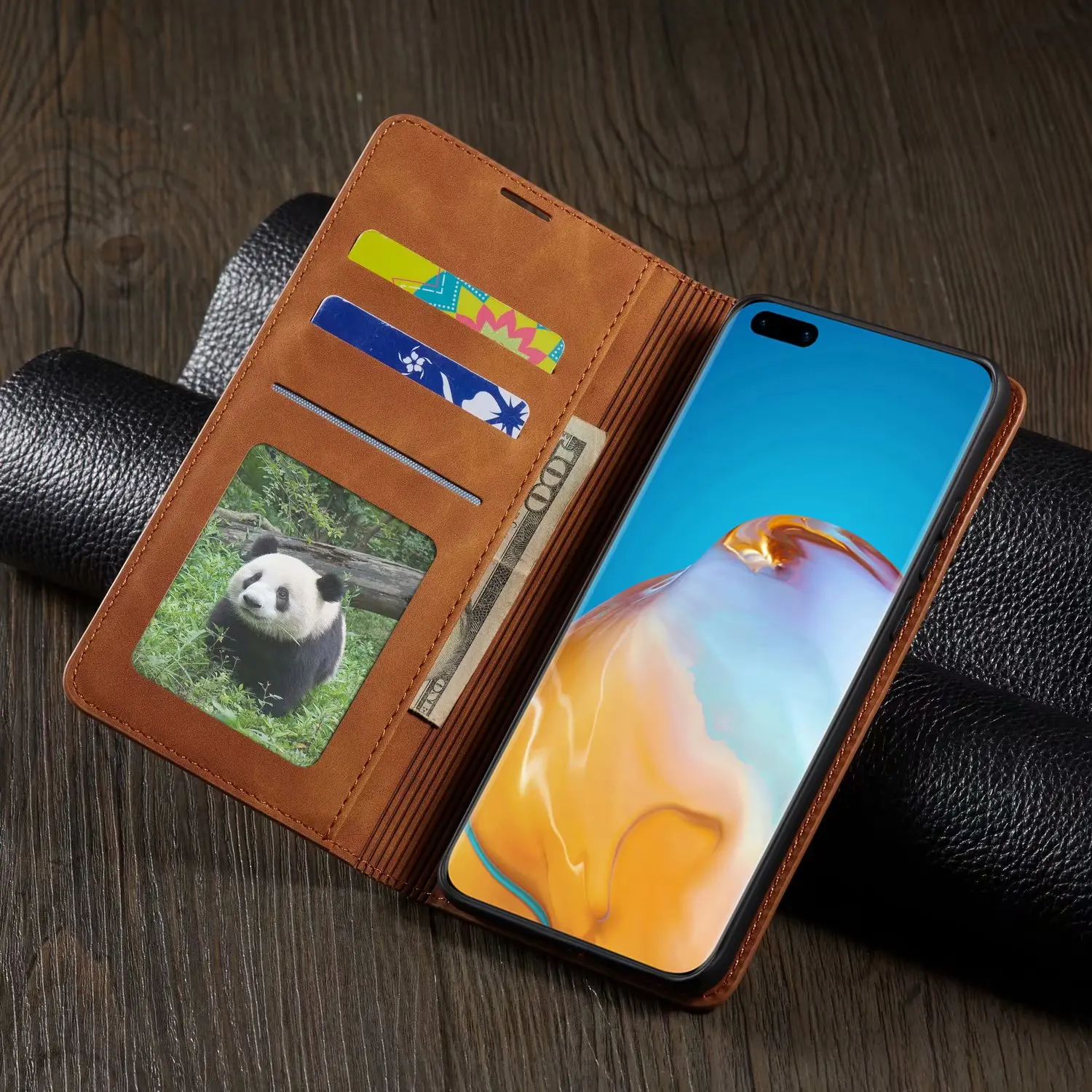 Роскошный Магнитный кожаный чехол для Huawei Mate 20 30 Pro P20 P30 Lite P40 P Smart Plus 2019 Nova 7i 5i