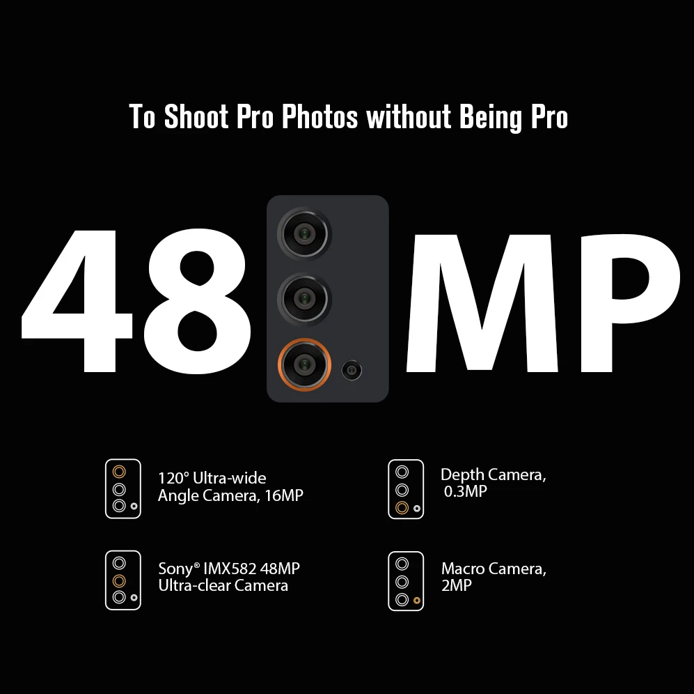 Смартфон Blackview BV9900E Helio P90 усиленный, 6 + 128 ГБ, IP68, 4380 ...