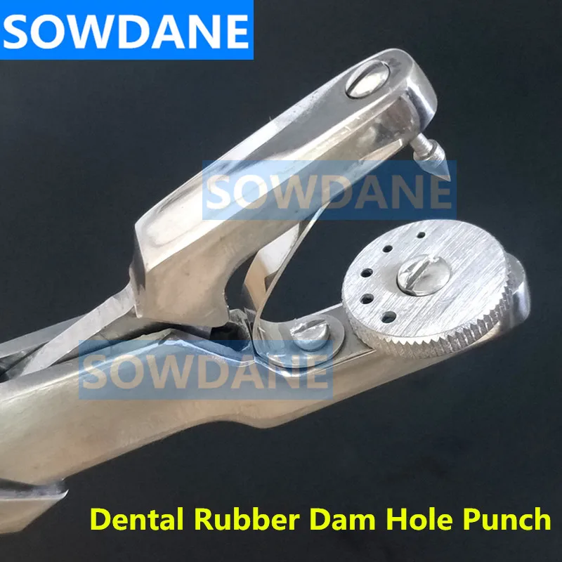 Stainless Steel High Quality Dental Rubber Dam Hole Punch Forcep Dentist Rubber Dam Instrument Tool  Clamp