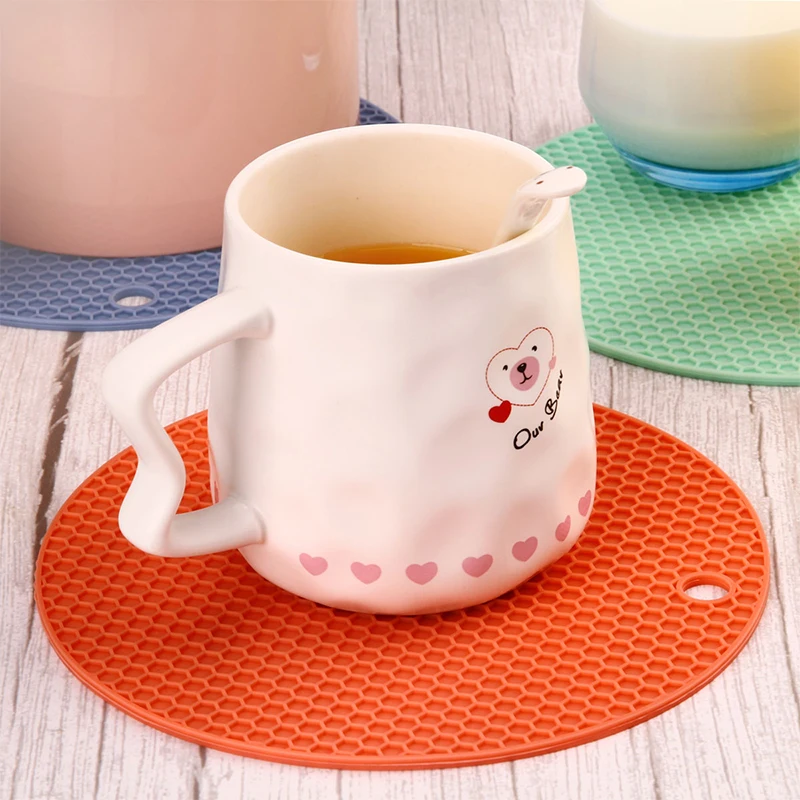 1 Pcs Silicone Dining Table Placemat Coaster Kitchen Accessories Mat Cup Bar Mug Drink Pads | Дом и сад