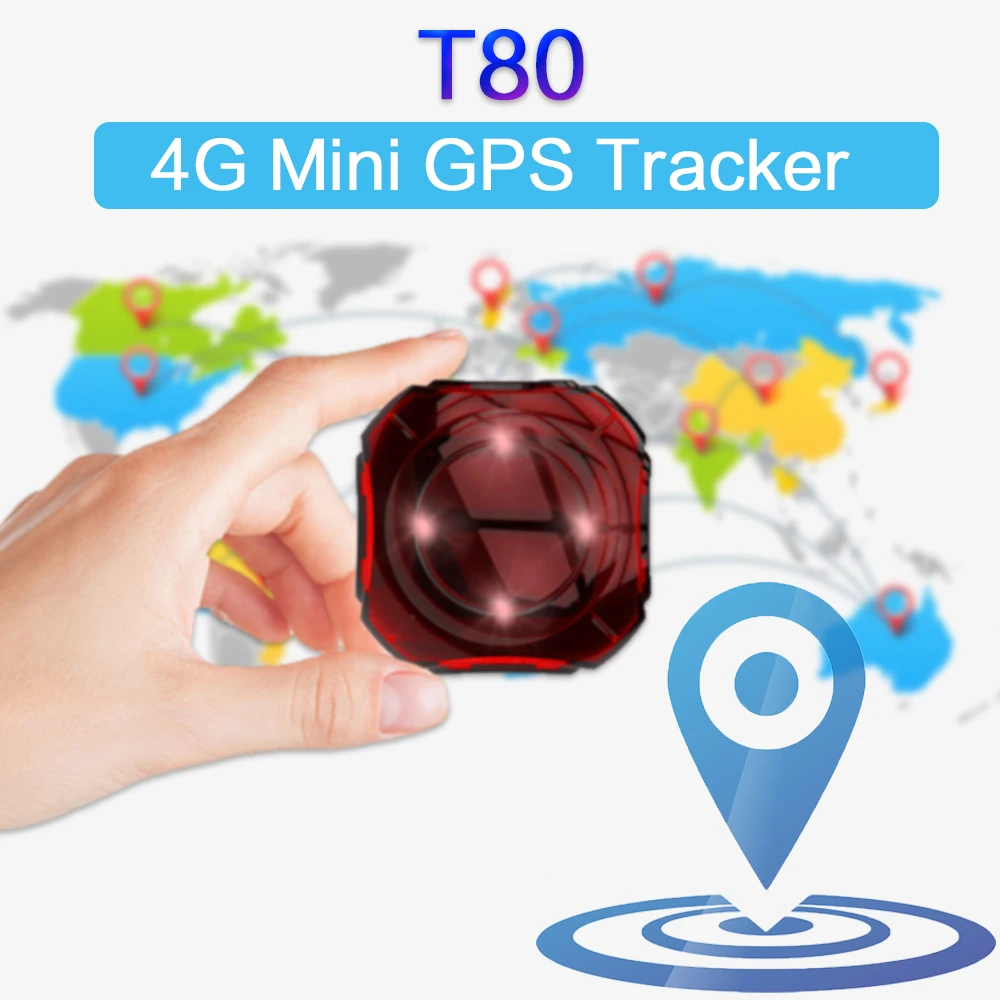 Мини T80 4G LTE 4 в 1 GPS трекер для велосипеда/питомца/ребенка/старшего возраста и