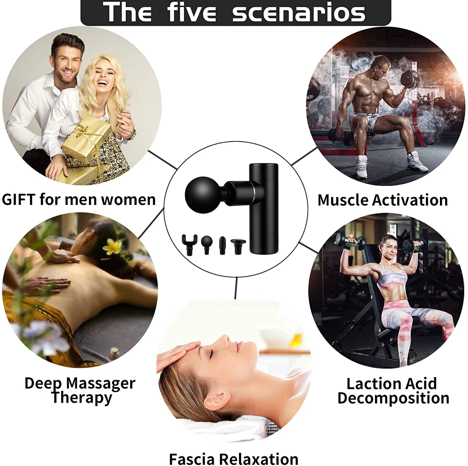 

Mini Electric Massage Gun Massager For Neck Back Body Massager Muscle Vibration Relief Pain Relax Fitness Fascia Gun Massage