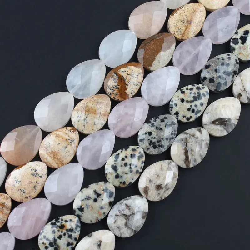 13X18 мм натуральный драгоценный камень нефрита кристалл бусины воды в форме