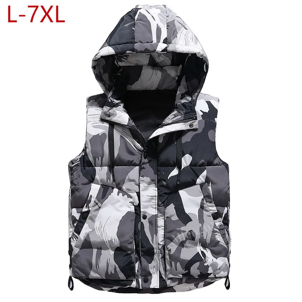 7XL весенне зимняя теплая шапка съемная мужская модель камуфляжная куртка пальто
