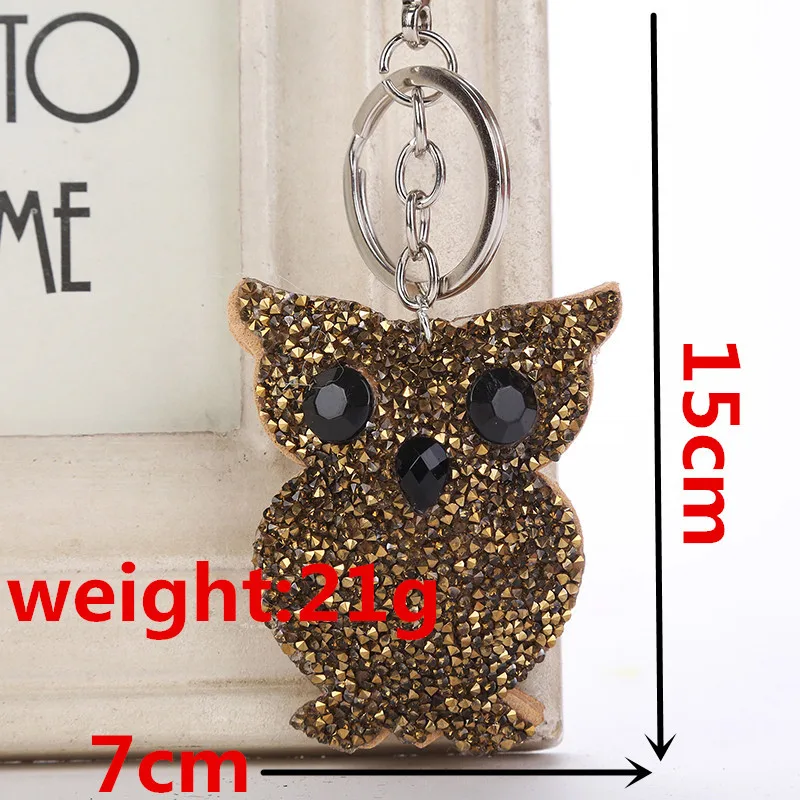 Красочные Симпатичные Сова Подвеска брелки для ключей с украшением в виде