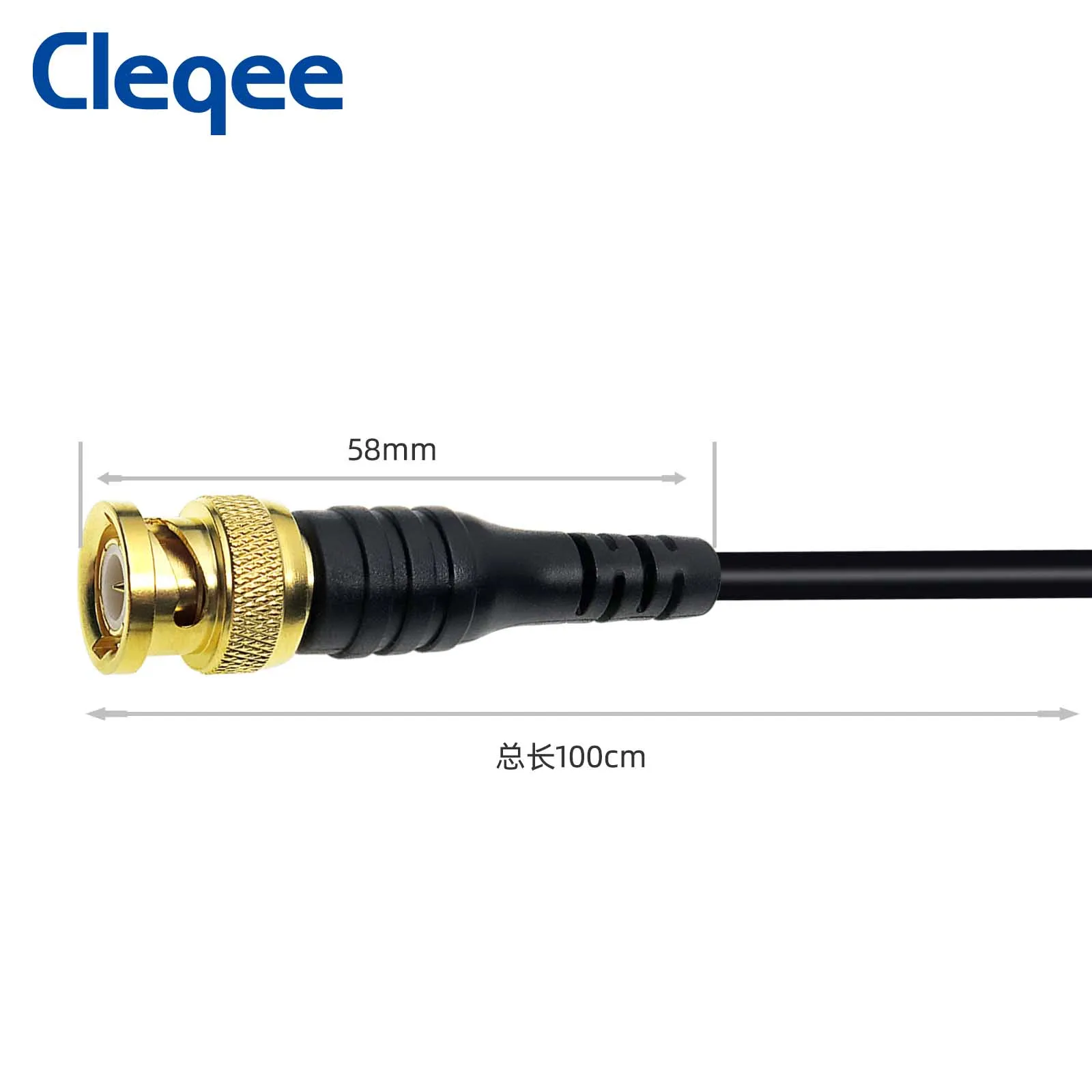 Cleqee P1062 позолоченная Чистая медь BNC штепсельная вилка к штепсельной вилке