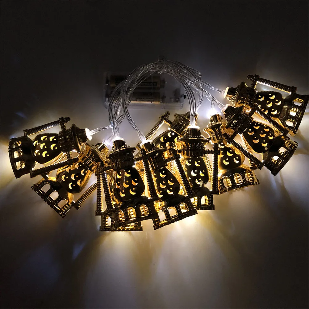 

Muslim Ramadan Holiday Garden Indoor Outdoor String LED Fairy Light Home Decor Eid Mubarak Oil Lamp Festival Wedding Party
