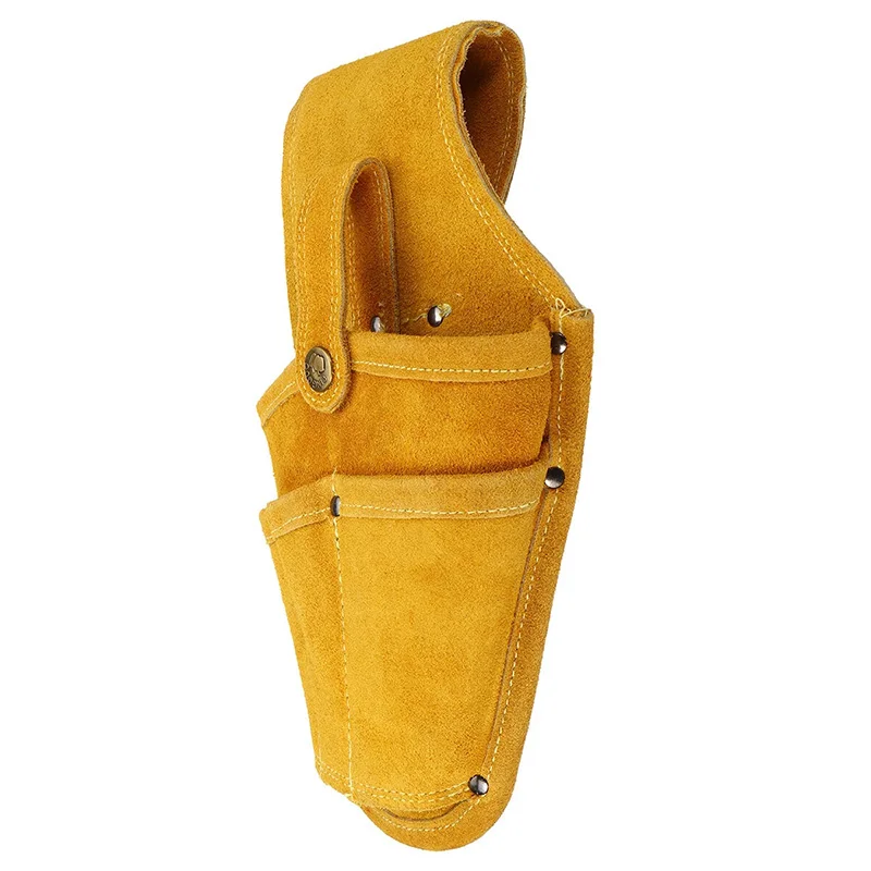 

Cowhide Drill Holster Waist Tool Bag Electric Waist Belt Tool Pouch Bag with Belt for Power Drill Electric Screwdriver