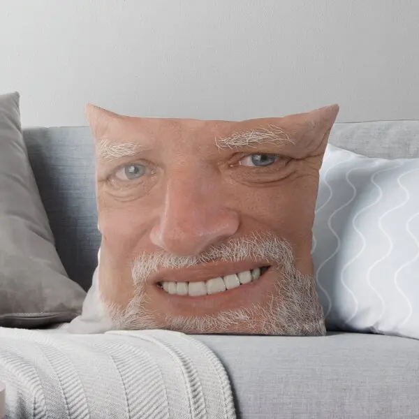 

Hide The Pain Harold Meme Sad Guy Printing Throw Pillow Cover Square Sofa Wedding Hotel Decorative Office Pillows not include