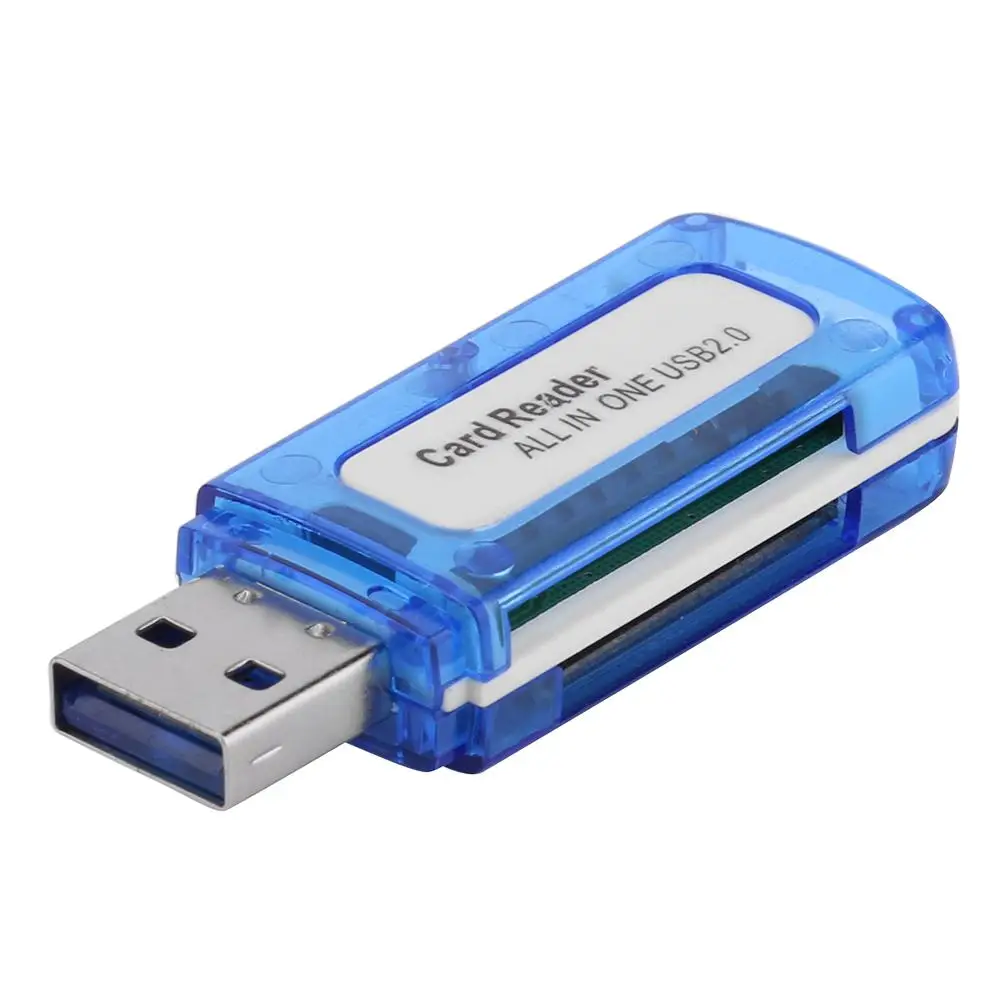 

Портативный 4 в 1 кардридер для карт памяти, многофункциональный кардридер USB 2,0, кардридер «все в одном» для Micro SD TF MS Micro M2 горячая распродажа