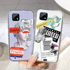 Чехол Clear Art label Realme C21 для Realme 8 Pro 9i 7 5 5S 6i 8i C11 C15 C12 C20 C17 V13 5G Q3i Narzo 10A 20 30, мягкий чехол