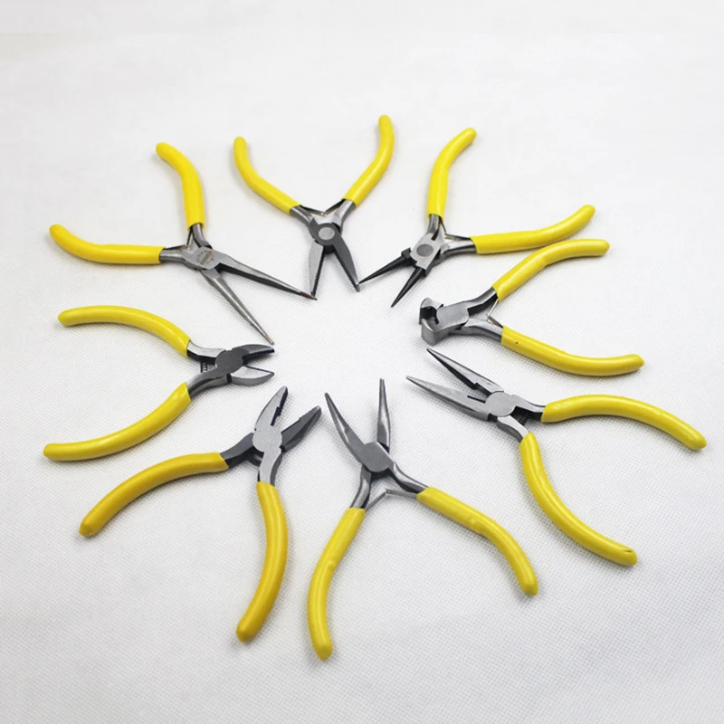 5-дюймовые мини-плоскогубцы с заостренным носом, диагональные плоскогубцы, кусачки для рукоделия, ручные инструменты 5-дюймовые мини-плоскогубцы с заостренным носом, диагональные плоскогубцы, кусачки для рукоделия, ручные инструменты