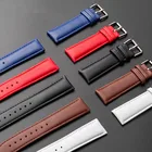 Ремешок из натуральной кожи для мужских и женских наручных часов, красный браслет для DW Watch, коричневый, 10 мм 12 мм 14 мм 16 мм 18 мм 20 мм 22 мм 24 мм