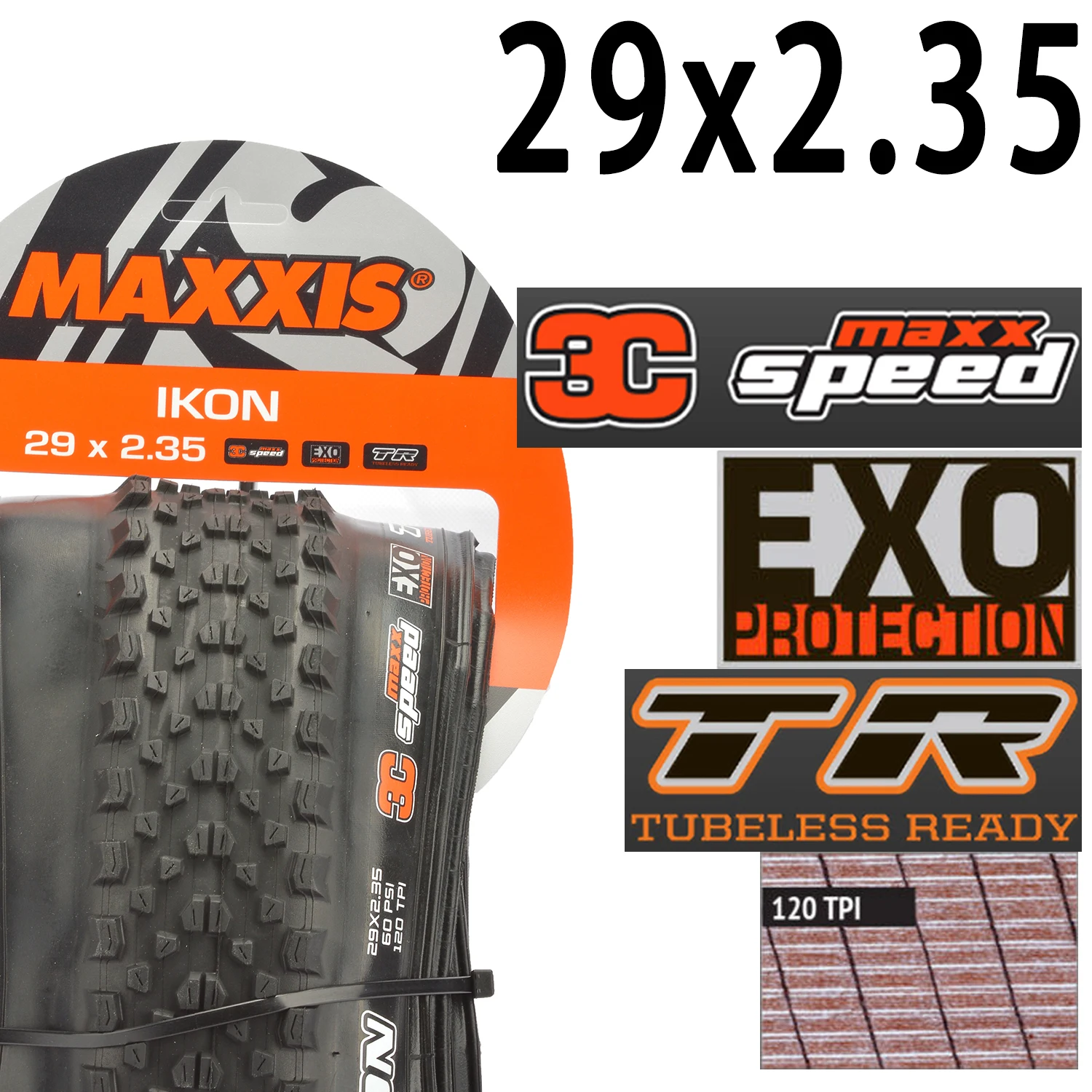 Складная шина для велосипеда MAXXIS IKON(M319RU) MTB 26x2.0/2.35 27 5x2 2 29x2.0/2.2|Велосипедные шины| |