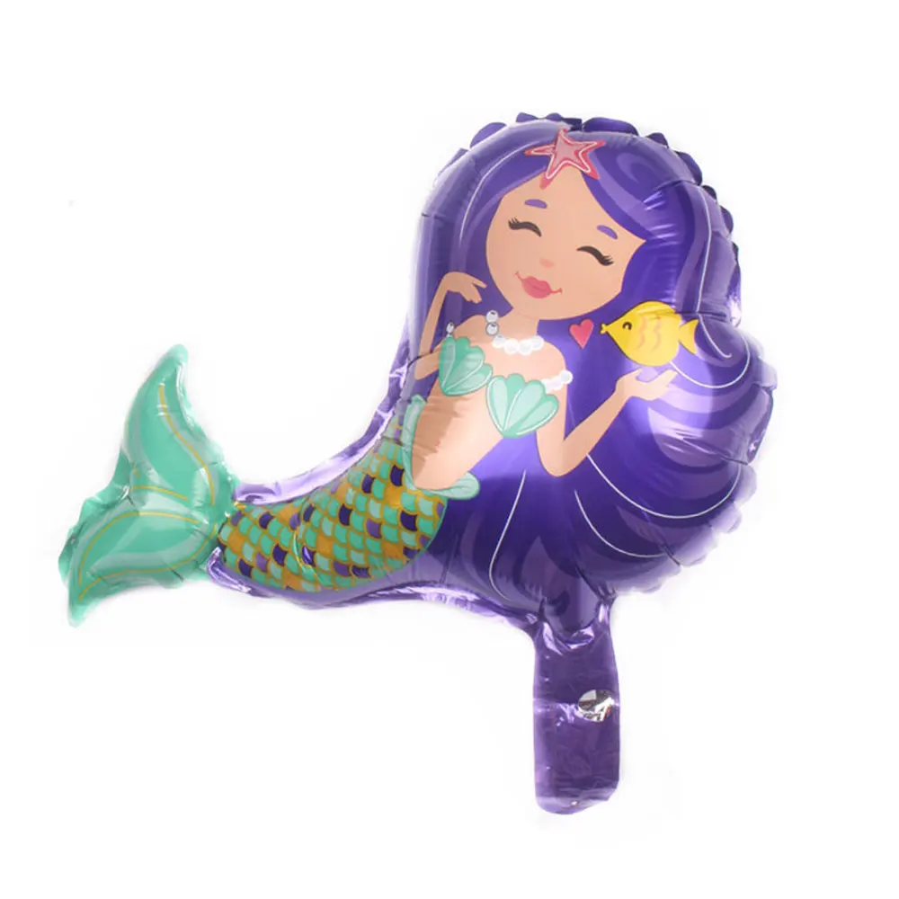 16inch Mermaid Foil Balloon Kids Inflation Toys Happy Birthday Ballon Decorations Helium Air Ball Baby Shower Party Supplies | Дом и сад
